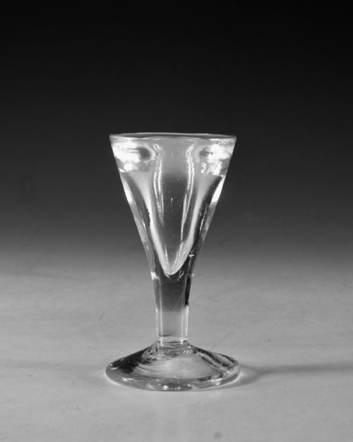 ANTIQUE GLASS DECEPTIVE DRAM GLASS ENGLISH C1790 - ADDITIONAL PHOTO 1