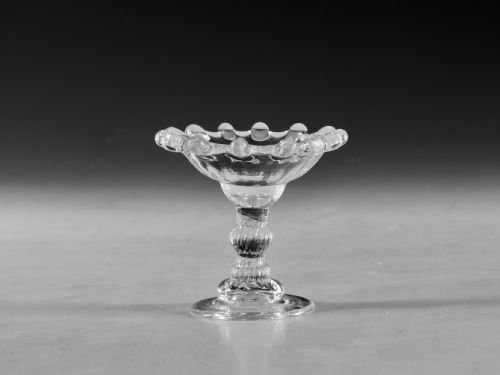 antique glass sweetmeat glass english c1750 - CATEGORY: ANTIQUE GLASS - DATED 18TH CENTURY