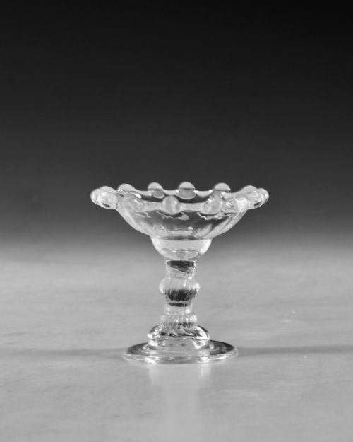 ANTIQUE GLASS SWEETMEAT GLASS ENGLISH C1750 - ADDITIONAL PHOTO 1