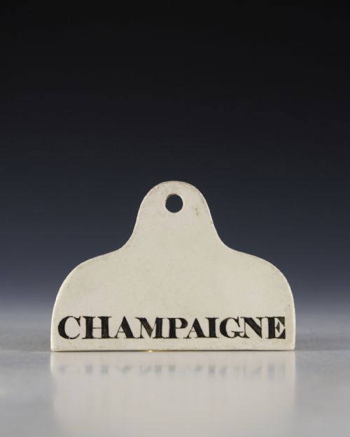 BIN LABEL CHAMPAIGNE ENGLISH EARLY 19TH CENTURY - ADDITIONAL PHOTO 1