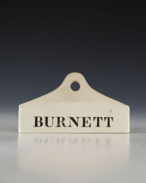 BIN LABEL BURNETT ENGLISH EARLY 19TH CENTURY - ADDITIONAL PHOTO 1