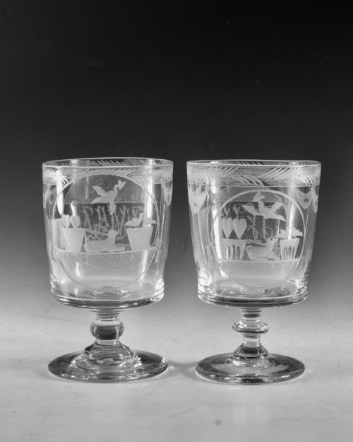 PAIR OF MARRIAGE RUMMERS ENGLISH C1810 - ADDITIONAL PHOTO 3