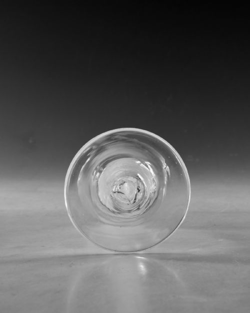 ANTIQUE GLASS ALE GLASS OPAQUE TWIST ENGLISH C1765 - ADDITIONAL PHOTO 5