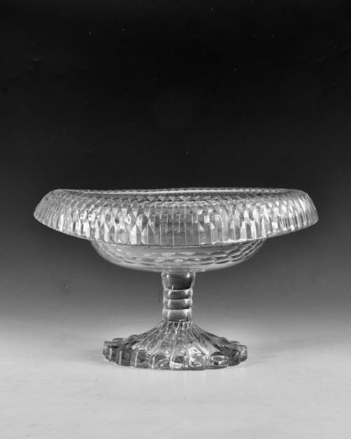 ANTIQUE GLASS IRISH TURNOVER BOWL C1790 - ADDITIONAL PHOTO 2