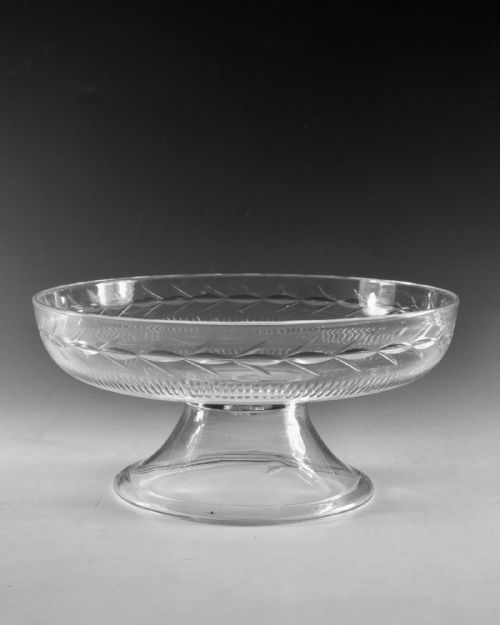 ANTIQUE GLASS GLASS BOWL ENGLISH C1790 1800 - ADDITIONAL PHOTO 1