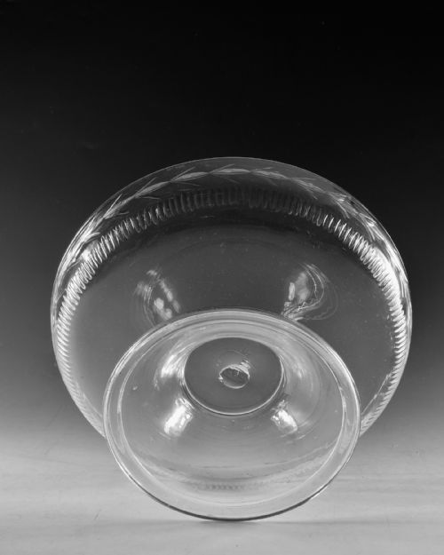 ANTIQUE GLASS GLASS BOWL ENGLISH C1790 1800 - ADDITIONAL PHOTO 4