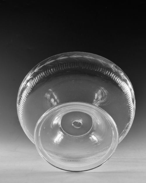 ANTIQUE GLASS GLASS BOWL ENGLISH C1790 1800 - ADDITIONAL PHOTO 5