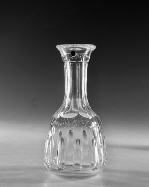 ANTIQUE GLASS SET OF FOUR SPIRIT MEASURE ENGLISH 1869 - ADDITIONAL PHOTO 4