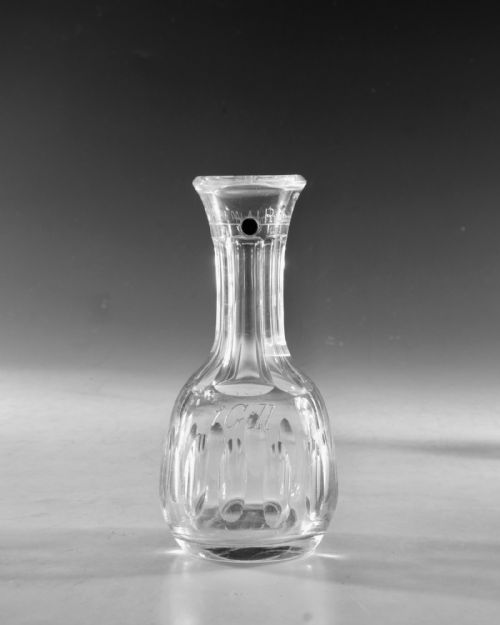 ANTIQUE GLASS SET OF FOUR SPIRIT MEASURE ENGLISH 1869 - ADDITIONAL PHOTO 5