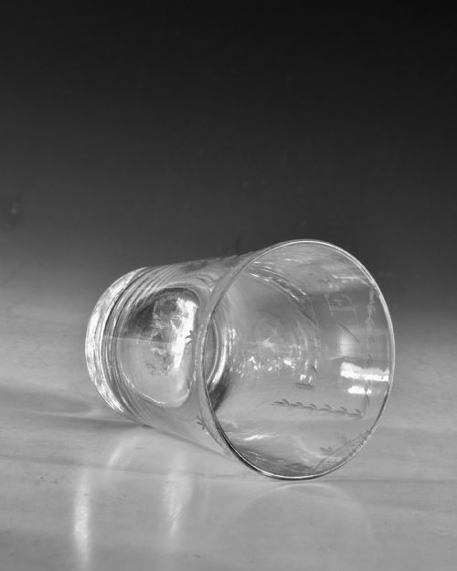 ANTIQUE GLASS PAIR OF TUMBLERS C1790 - ADDITIONAL PHOTO 5
