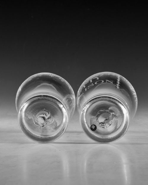 ANTIQUE GLASS PAIR OF TUMBLERS C1790 - ADDITIONAL PHOTO 10