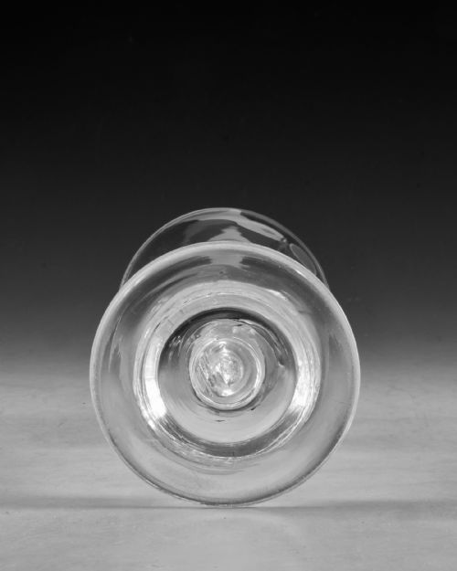 ANTIQUE GLASS WINE GOBLET MERCURY TWIST ENGLISH C1755 - ADDITIONAL PHOTO 5