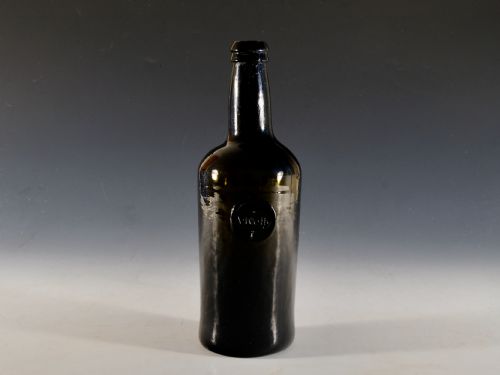 antique glass sealed wine bottle a kelly c1790 1800 - CATEGORY: ANTIQUE GLASS - DATED GEORGIAN