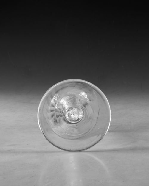 ANTIQUE GLASS WINE GLASS MERCURY TWIST ENGLISH C1755 - ADDITIONAL PHOTO 4