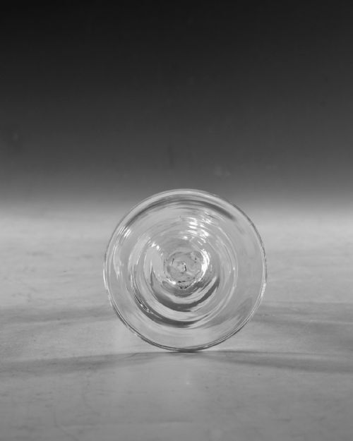 ANTIQUE GLASS WINE GLASS OPAQUE TWIST ENGLISH C1765 - ADDITIONAL PHOTO 6