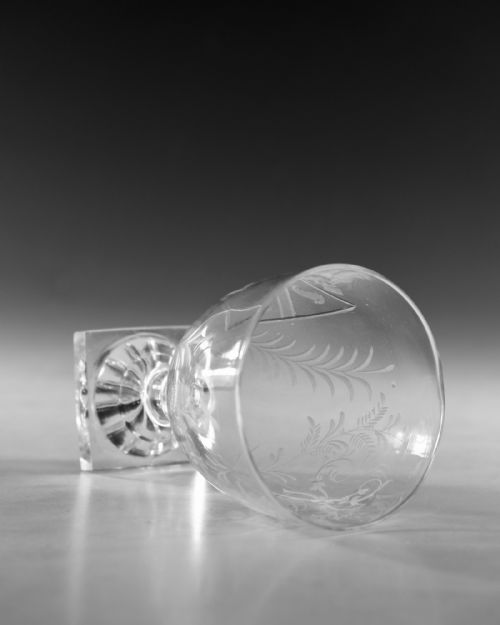 ANTIQUE GLASS RUMMER ARMORIAL ENGLISH C1800 - ADDITIONAL PHOTO 7