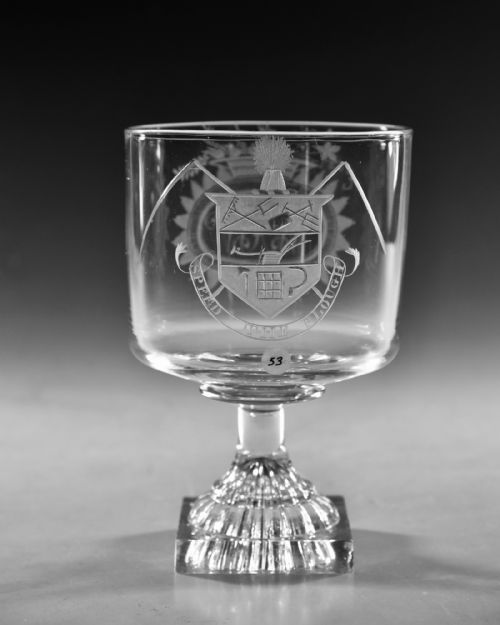 ANTIQUE GLASS RUMMER ENGLISH C1800 - ADDITIONAL PHOTO 1