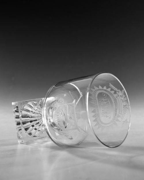 ANTIQUE GLASS RUMMER ENGLISH C1800 - ADDITIONAL PHOTO 4