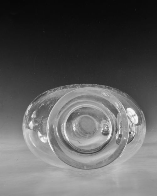 ANTIQUE GLASS CLARET JUG MAGNUM ENGLISH C1870 - ADDITIONAL PHOTO 6