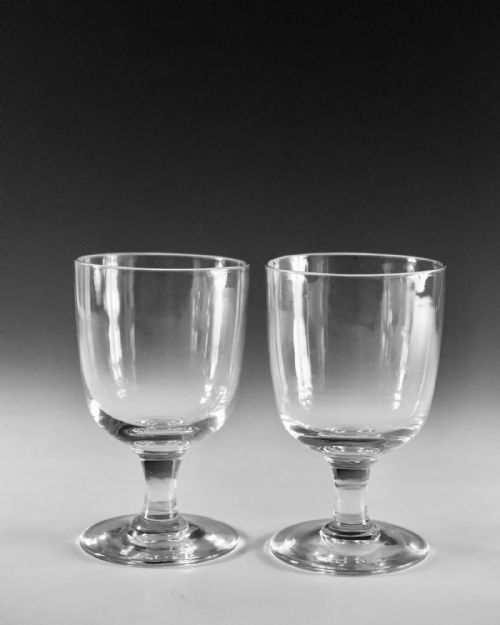 ANTIQUE GLASS PUB RUMMERS SET OF FOUR C1860 - ADDITIONAL PHOTO 3