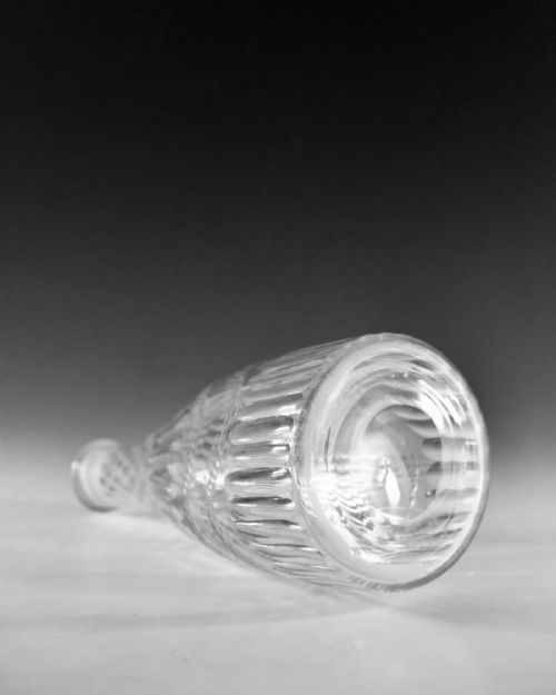ANTIQUE GLASS DECANTER TAPER ENGLISH C1780 - ADDITIONAL PHOTO 4