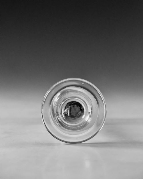 ANTIQUE GLASS CORDIAL GLASS IRISH C1740 - ADDITIONAL PHOTO 5