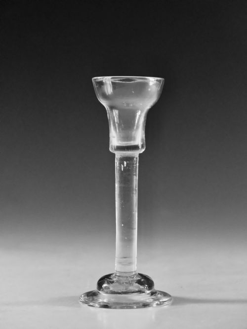 ANTIQUE GLASS CORDIAL GLASS ENGLISH OR IRISH C1740 - ADDITIONAL PHOTO 1