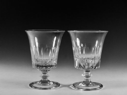 antique glass rummers pair englsih c1830 - CATEGORY: ANTIQUE GLASS - DATED GEORGIAN