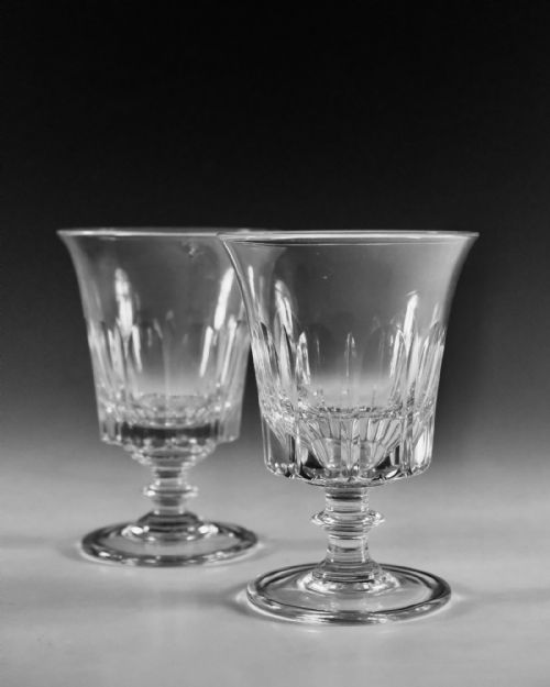 ANTIQUE GLASS RUMMERS PAIR ENGLSIH C1830 - ADDITIONAL PHOTO 3