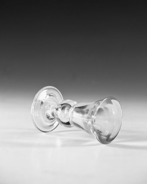 ANTIQUE GLASS BALUSTER DECEPTIVE DRAM GLASS ENGLISH C1710 - ADDITIONAL PHOTO 11