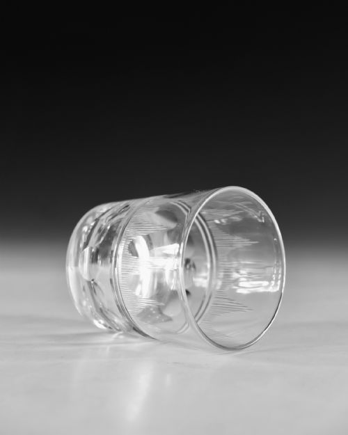 ANTIQUE GLASS TUMBLERS PAIR ENGLISH C183040 - ADDITIONAL PHOTO 6