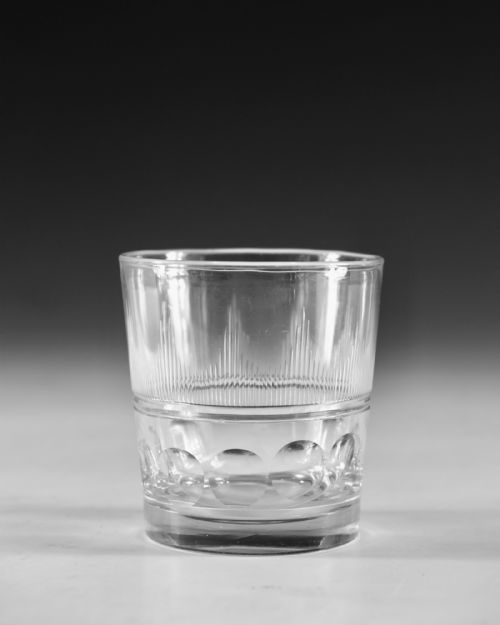 ANTIQUE GLASS TUMBLERS PAIR ENGLISH C183040 - ADDITIONAL PHOTO 4