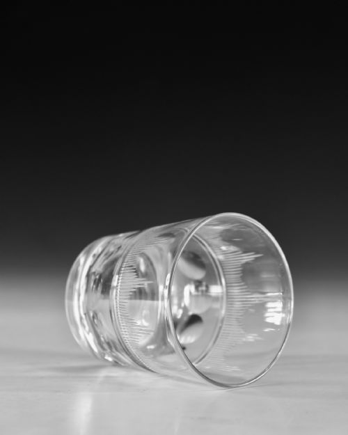 ANTIQUE GLASS TUMBLERS PAIR ENGLISH C183040 - ADDITIONAL PHOTO 6
