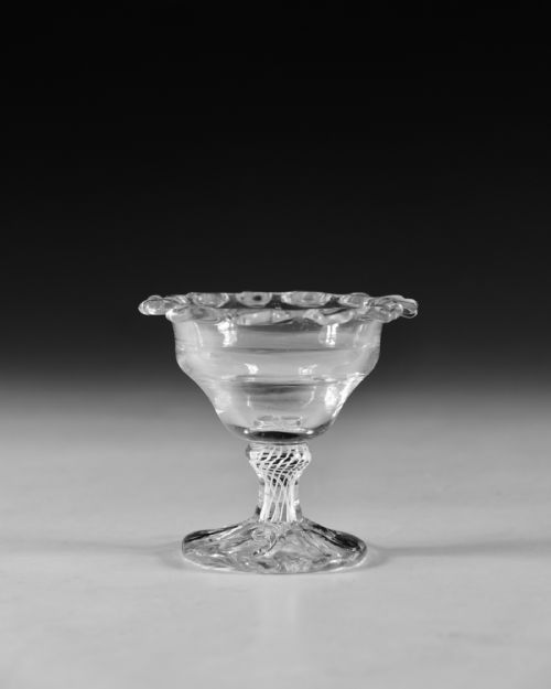ANTIQUE GLASS SWEETMEAT GLASS ENGLISH C1765 - ADDITIONAL PHOTO 1
