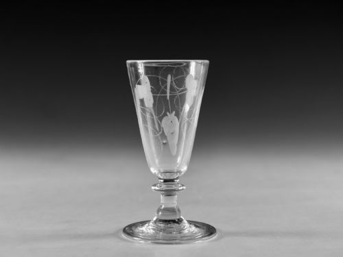 antique glass ale glass english c1800 - CATEGORY: ANTIQUE GLASS - DATED GEORGIAN