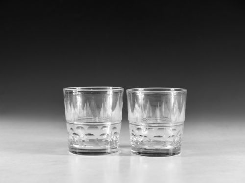 antique glass tumblers pair english c183040antique glass tumblers pair english c183040 - CATEGORY: ANTIQUE GLASS - DATED 19TH CENTURY