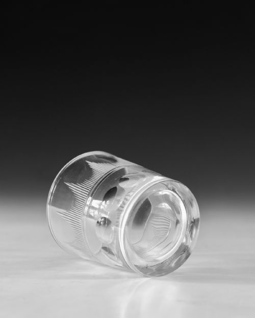 ANTIQUE GLASS TUMBLERS PAIR ENGLISH C183040ANTIQUE GLASS TUMBLERS PAIR ENGLISH C183040 - ADDITIONAL PHOTO 4