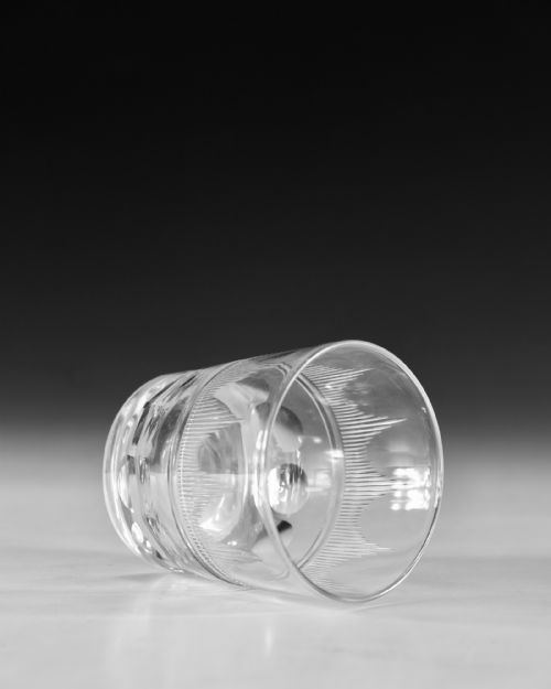 ANTIQUE GLASS TUMBLERS PAIR ENGLISH C183040ANTIQUE GLASS TUMBLERS PAIR ENGLISH C183040 - ADDITIONAL PHOTO 5