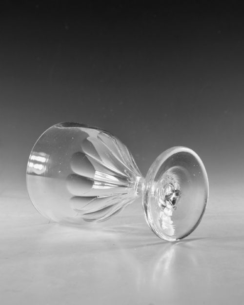 ANTIQUE GLASS RUMMER ENGLISH C1800 - ADDITIONAL PHOTO 3