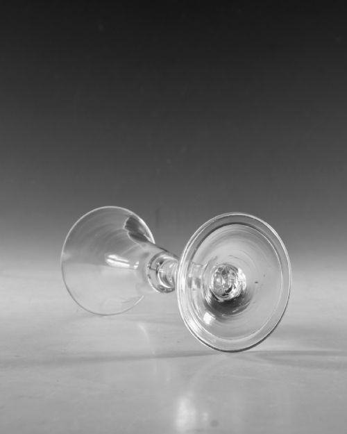 ANTIQUE GLASS GIN GLASS ENGLISH C1750 - ADDITIONAL PHOTO 2
