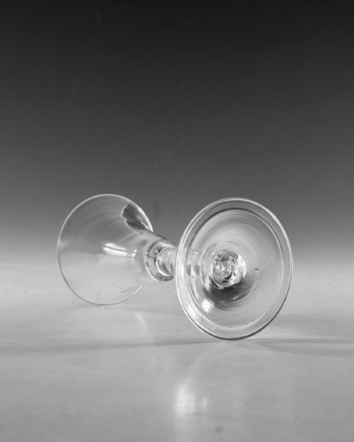 ANTIQUE GLASS GIN GLASS ENGLISH C1750 - ADDITIONAL PHOTO 3