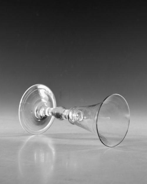 ANTIQUE GLASS GIN GLASS ENGLISH C1750 - ADDITIONAL PHOTO 4