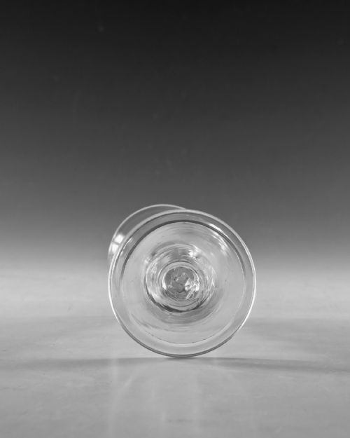 ANTIQUE GLASS GIN GLASS ENGLISH C1750 - ADDITIONAL PHOTO 5