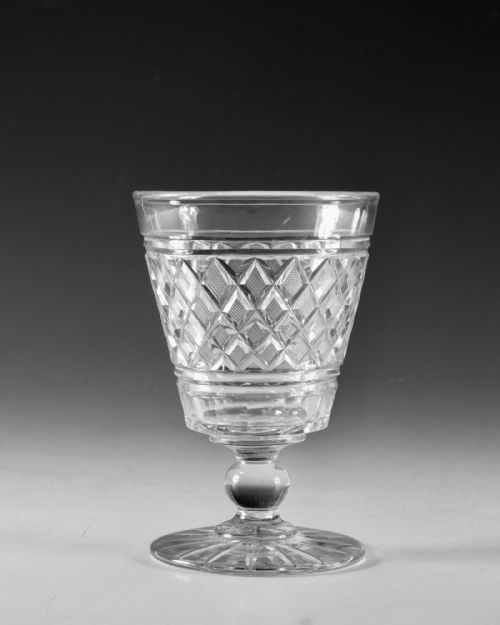 ANTIQUE GLASS RUMMER C1820 - ADDITIONAL PHOTO 1