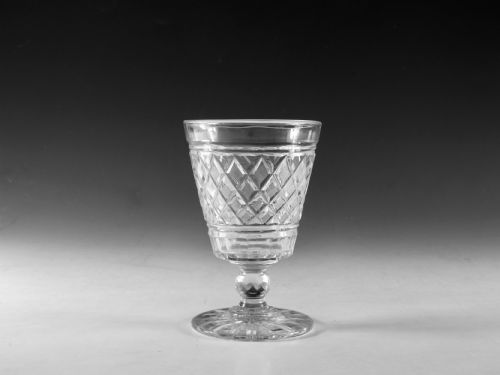 antique glass rummer c1820 - CATEGORY: ANTIQUE GLASS - DATED GEORGIAN