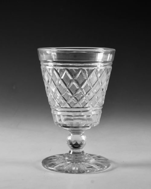 ANTIQUE GLASS RUMMER C1820 - ADDITIONAL PHOTO 1
