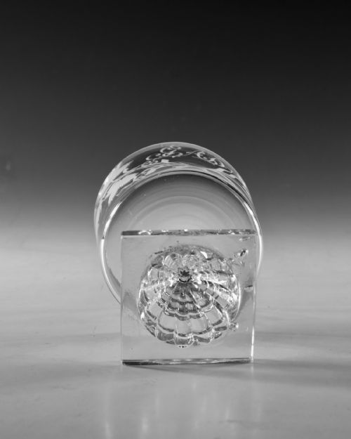 ANTIQUE GLASS RUMMERS ENGRAVED GOD SPEED THE PLOW ENGLISH C1800 - ADDITIONAL PHOTO 6