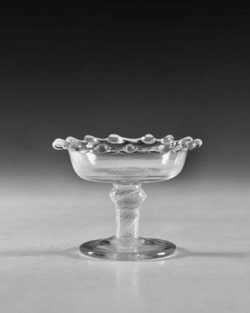 ANTIQUE GLASS SWEETMEAT GLASS ENGLISH C1765 - ADDITIONAL PHOTO 1