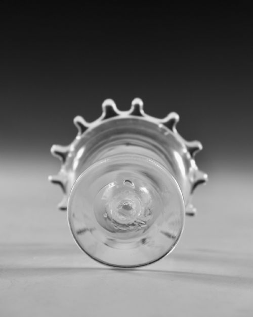 ANTIQUE GLASS SWEETMEAT GLASS ENGLISH C1765 - ADDITIONAL PHOTO 5