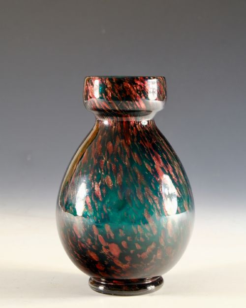 ANTIQUE GLASS HYACINTH VASE ENGLISH C1900 - ADDITIONAL PHOTO 1